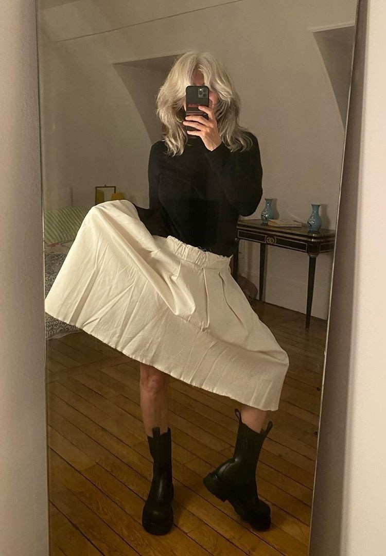 Sophie Fontanel mặc đẹp ở tuổi 57 ảnh 1 Sophie Fontanel mac dep o tuoi 57 anh 1