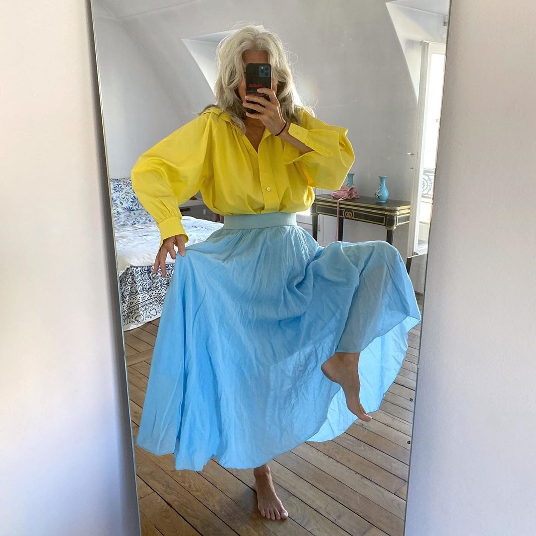 Sophie Fontanel mặc đẹp ở tuổi 57 ảnh 12 Sophie Fontanel mac dep o tuoi 57 anh 12