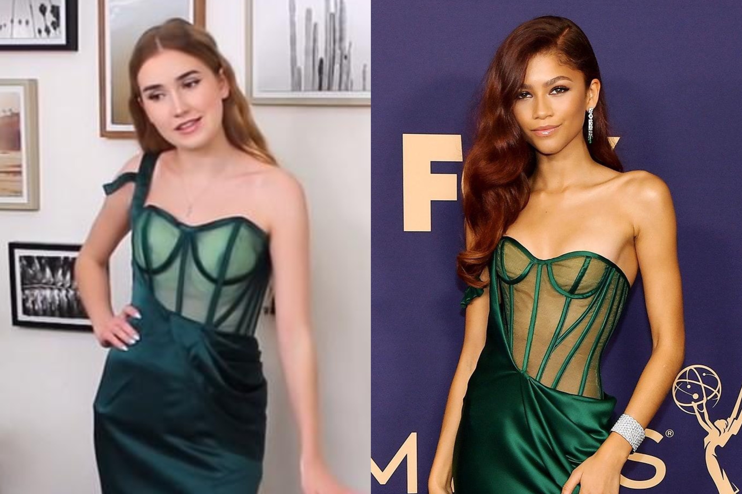 Co gai noi tieng vi mac vay giong Zendaya hinh anh