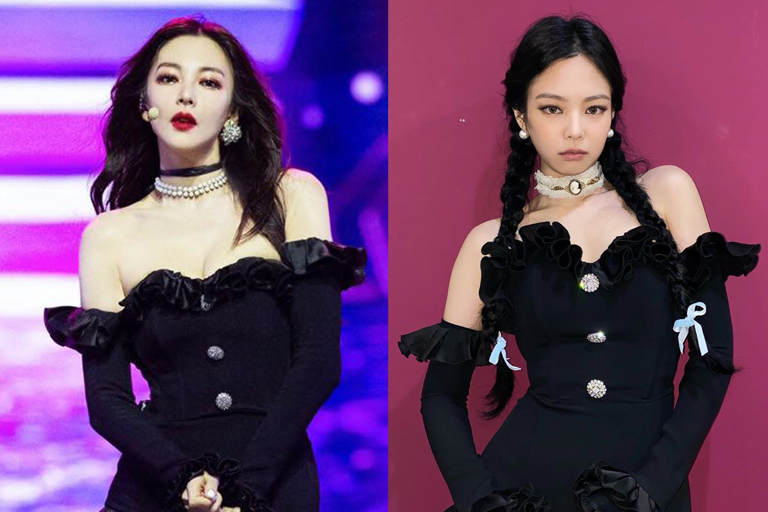 Truong Vu Ky mac vay cup nguc giong Jennie hinh anh