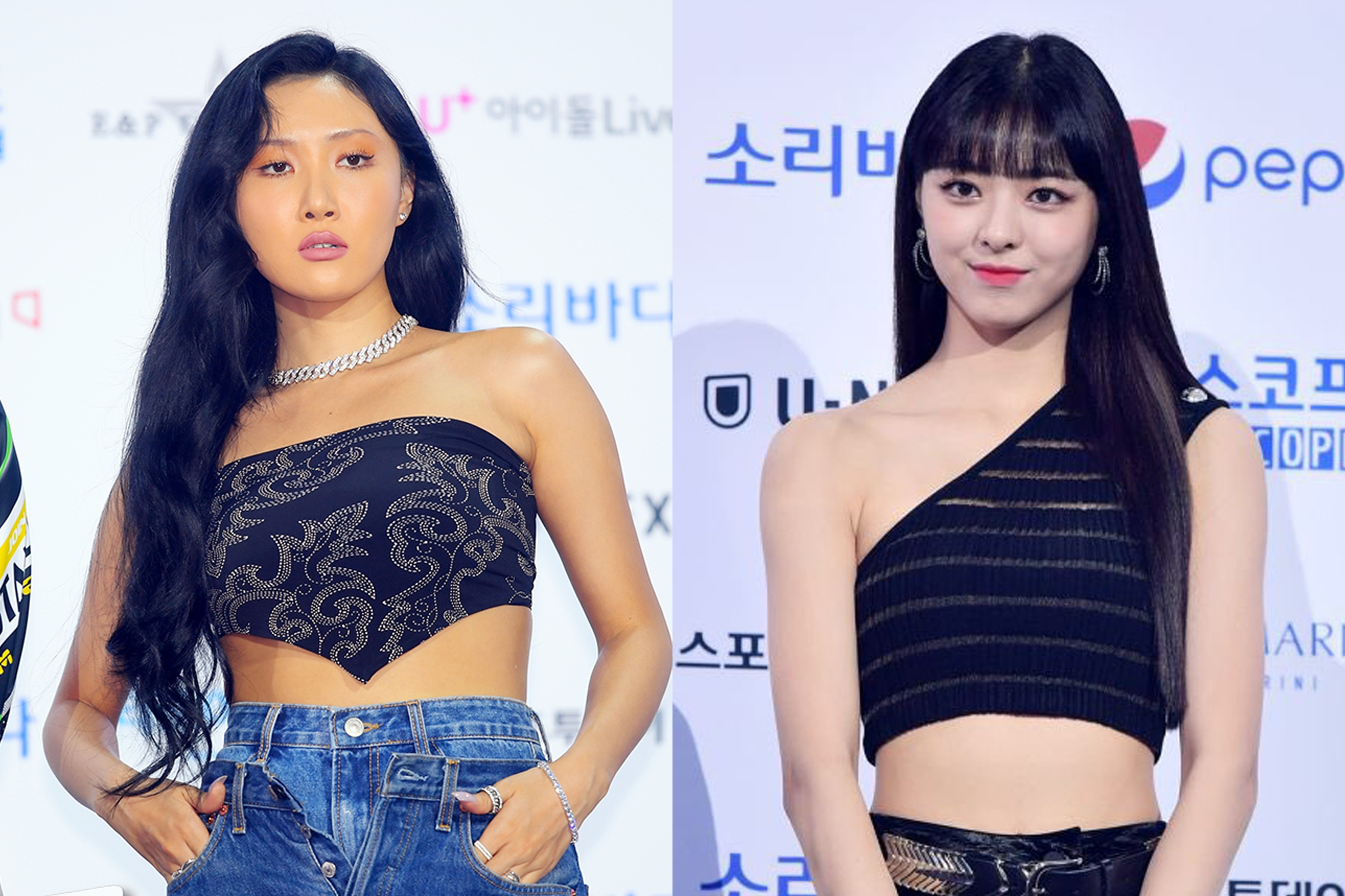 Hwasa quan khan thanh ao, Yuna mac crop top khoe eo thon hinh anh