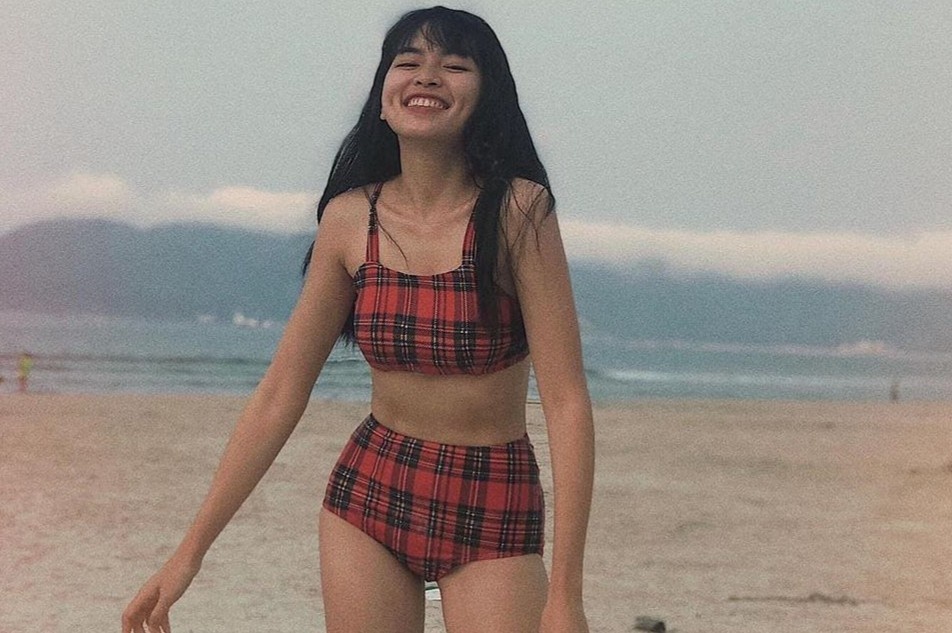 Voc dang cua Khanh Van 'Mat biec' khi nang 48 kg hinh anh