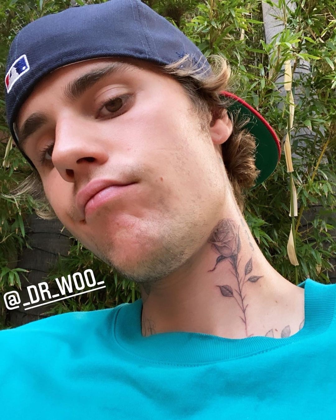 justin dừng xăm cổ vì vợ ảnh 1 justin dung xam co vi vo anh 1