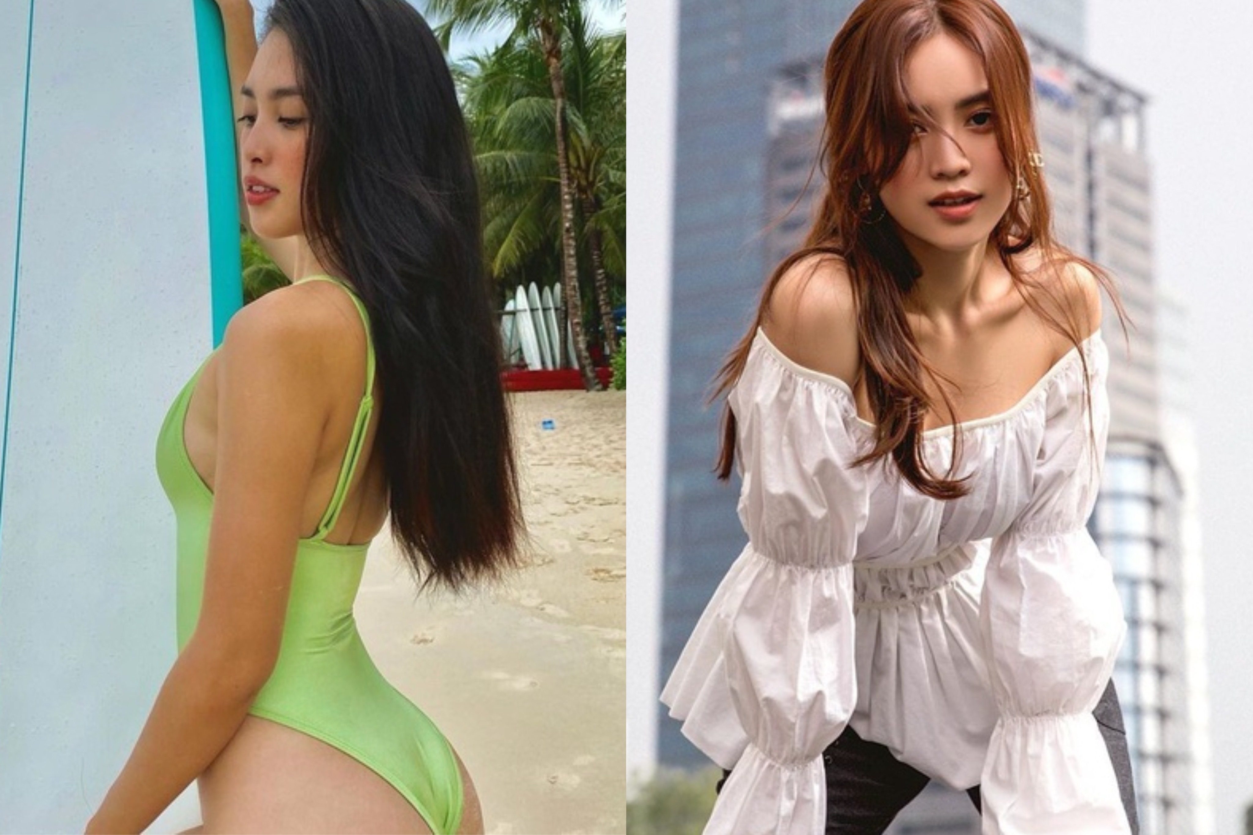 Thoi trang goi cam cua Hoa hau Tieu Vy va dan sao nu hinh anh