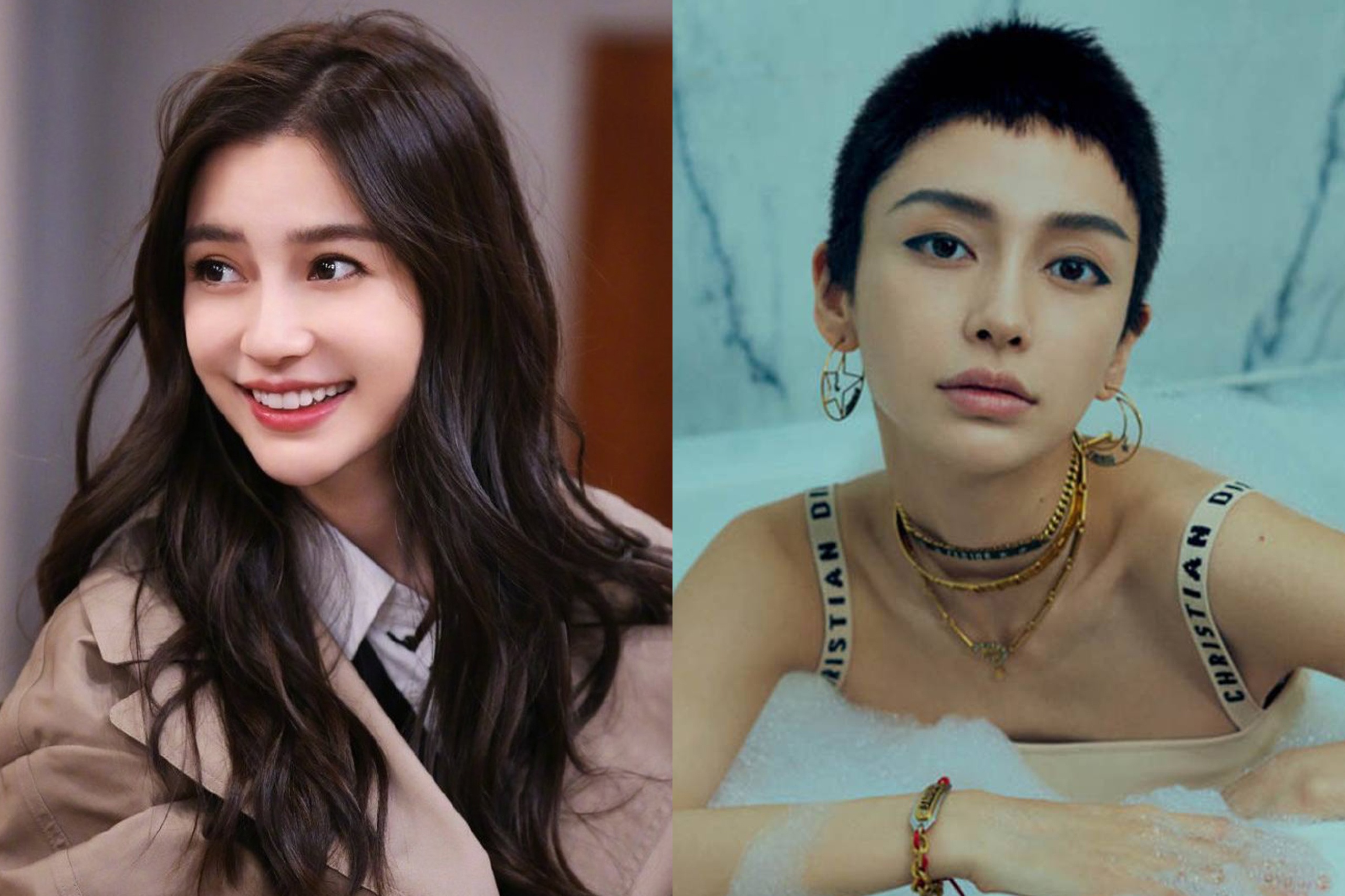 Angelababy, Chau Dong Vu kem sac vi cat toc tem hinh anh