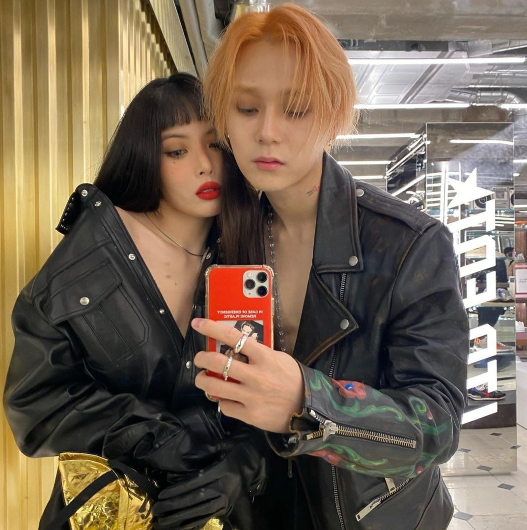 hyuna va dawn mac do doi anh 1