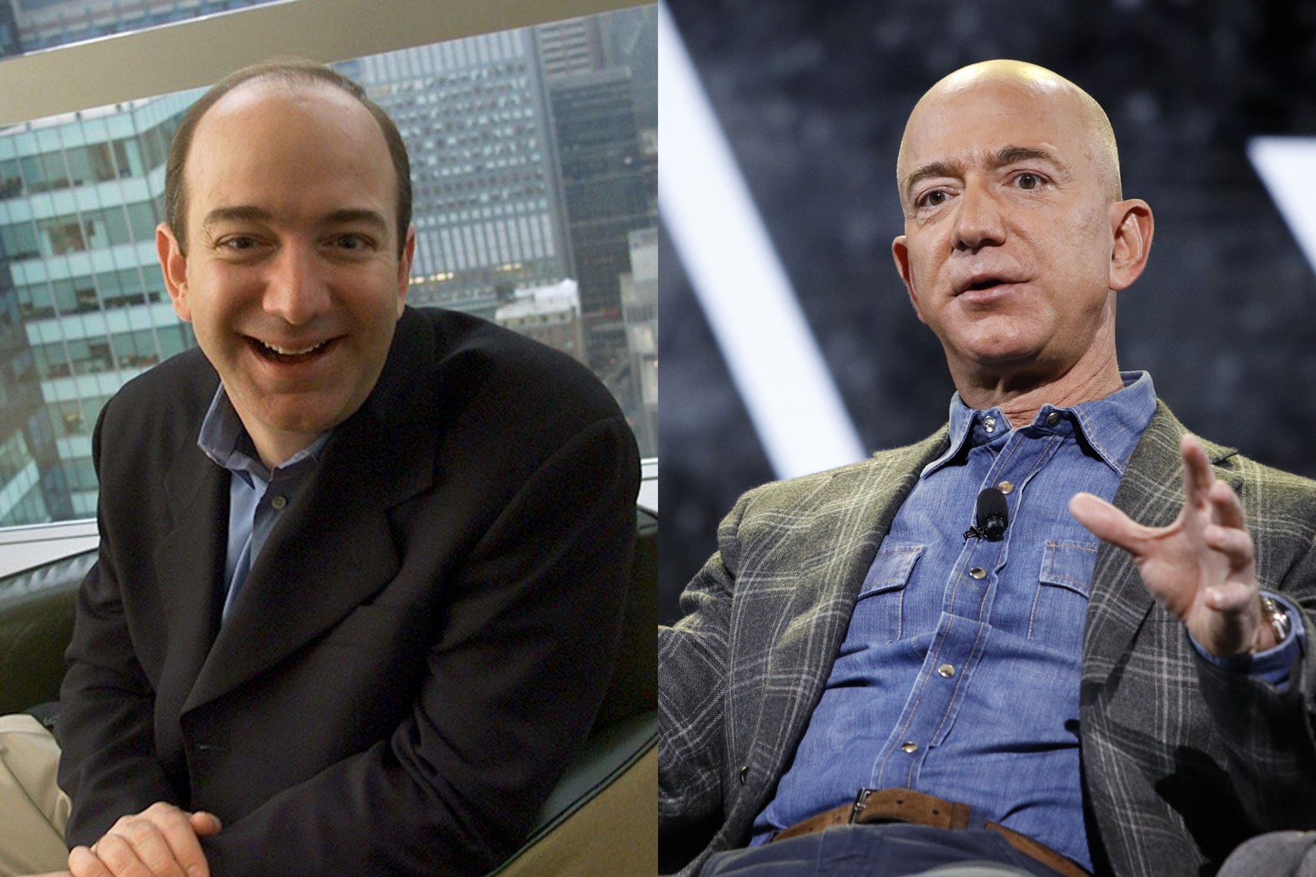 Qua trinh thay doi phong cach cua ty phu Jeff Bezos hinh anh