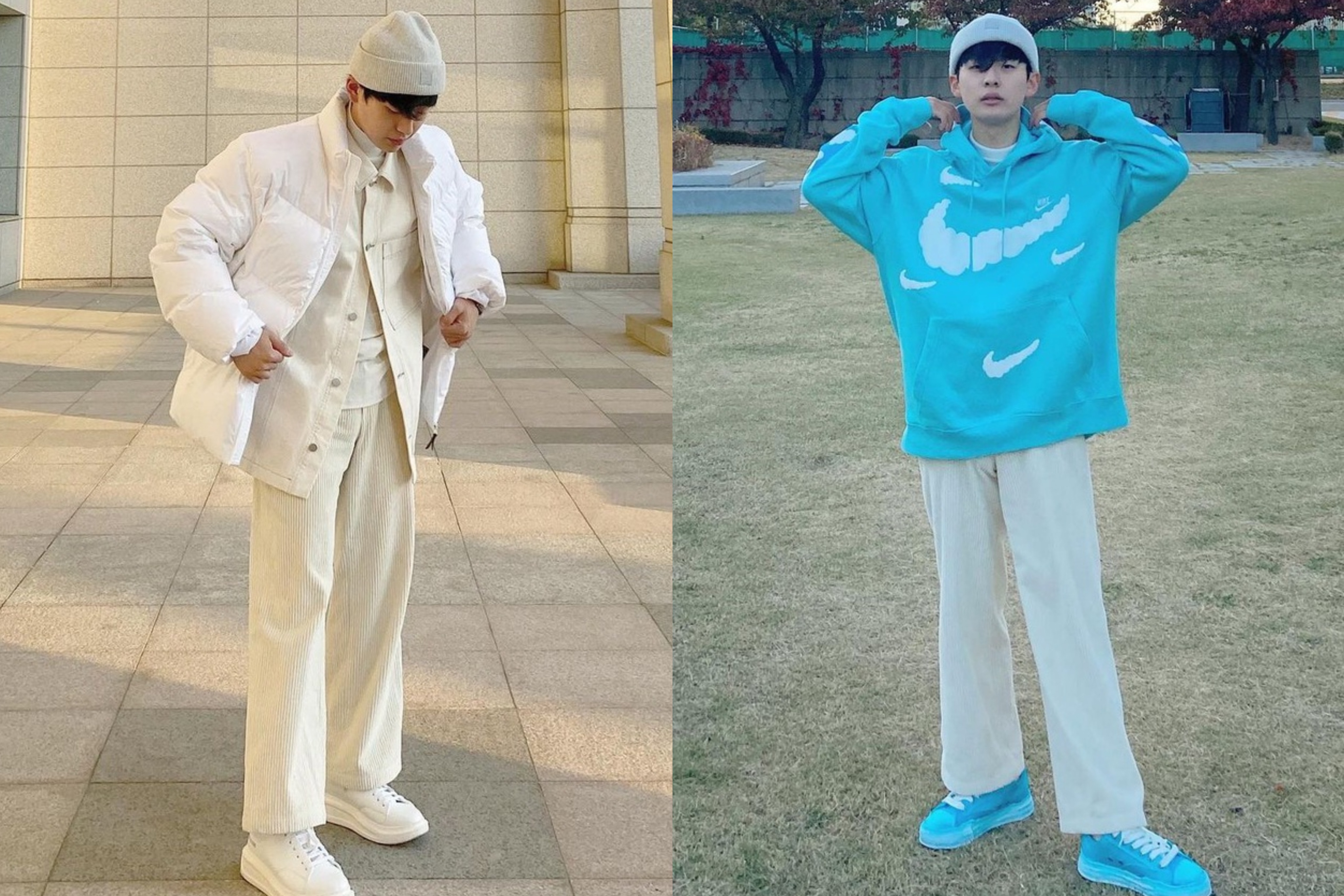 Chang trai Han Quoc luon mac do dep voi giay sneakers hinh anh