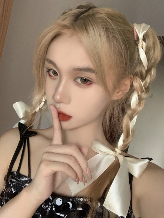 mốt tết tóc của dàn hot girl châu á ảnh 2 mot tet toc cua dan hot girl chau a anh 2