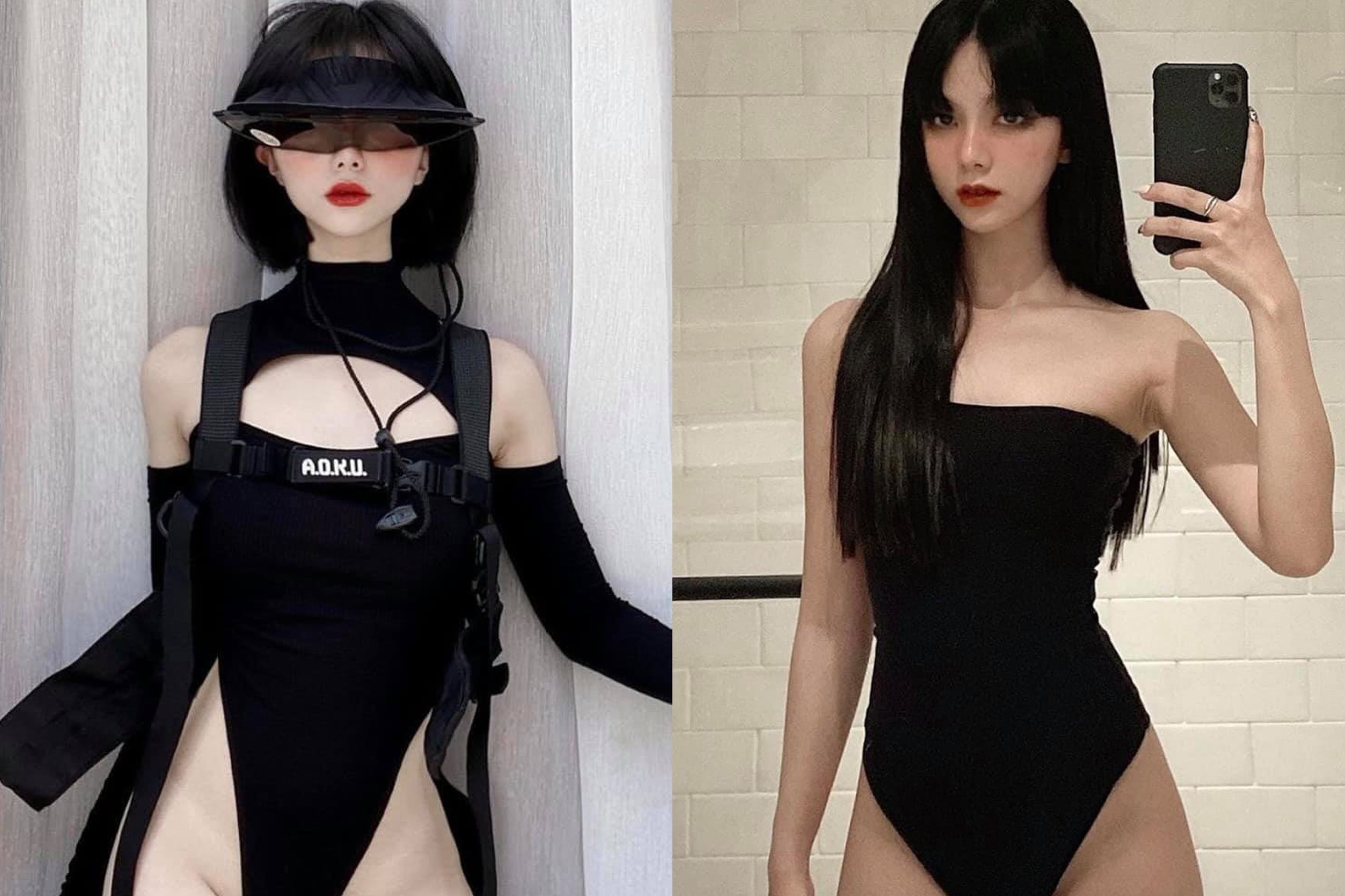 Co gai cao 1,5 m phoi do an tuong voi bodysuit hinh anh