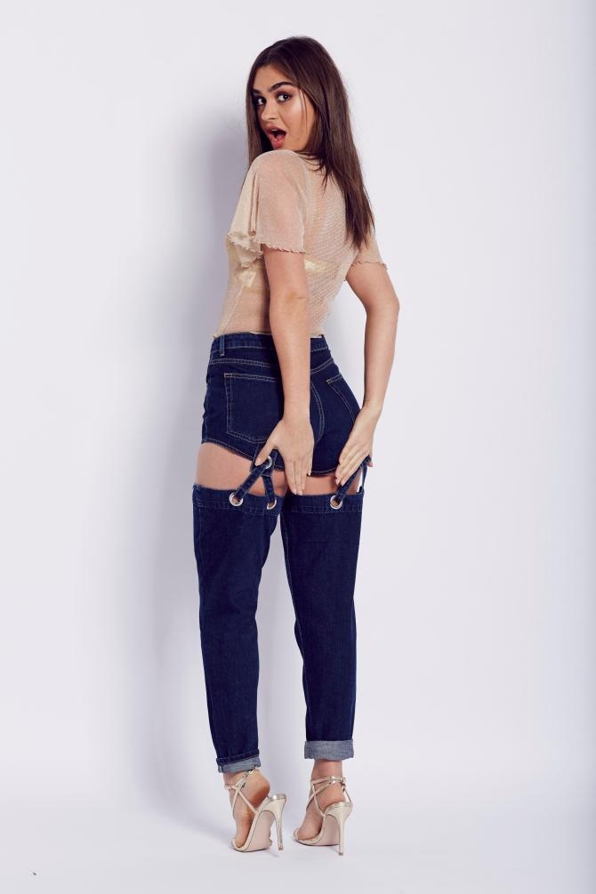 quần jeans cắt xẻ lạ mắt ảnh 5 quan jeans cat xe la mat anh 5