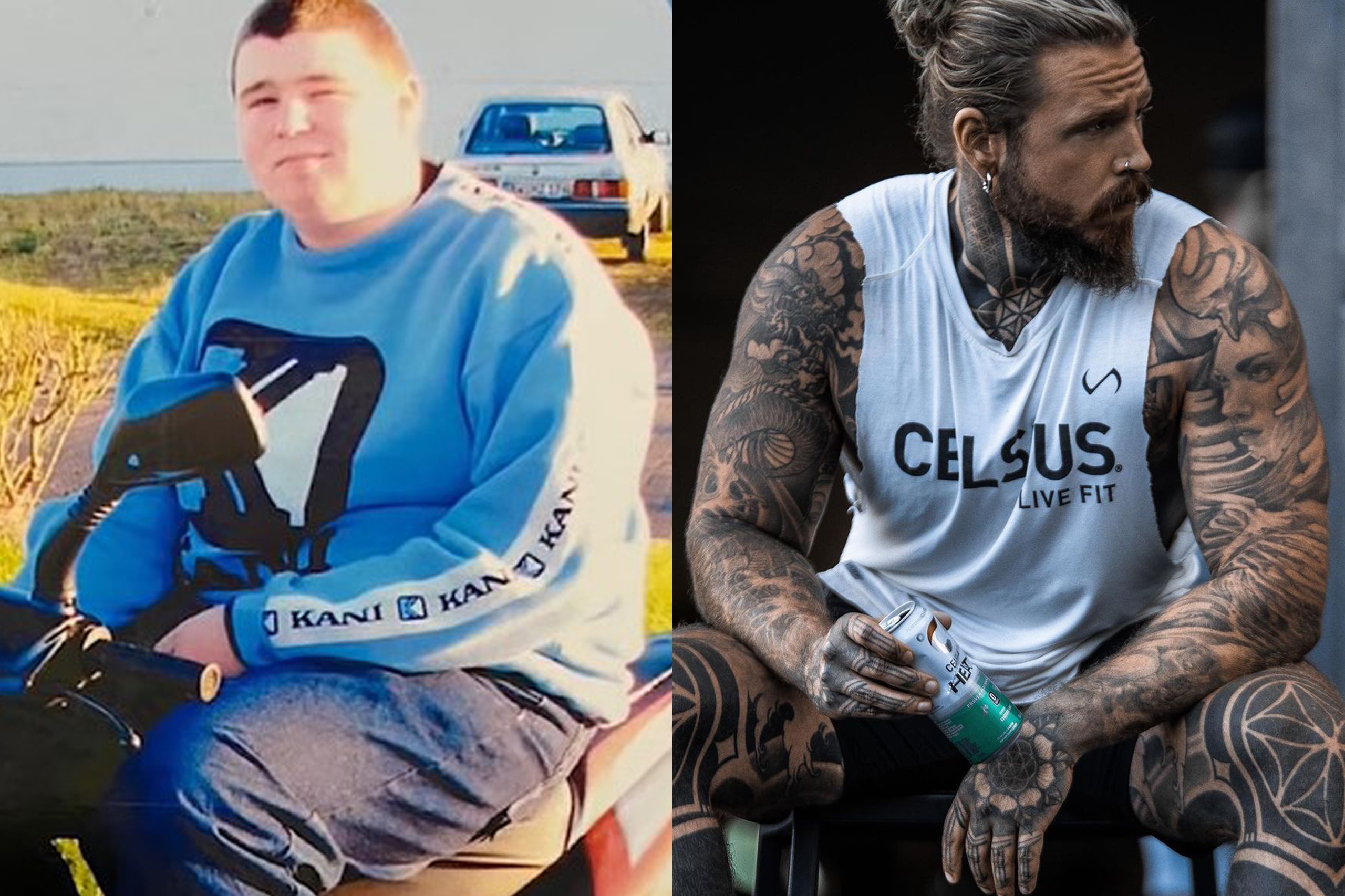 Chang trai tro thanh nguoi mau sau khi giam 81 kg hinh anh