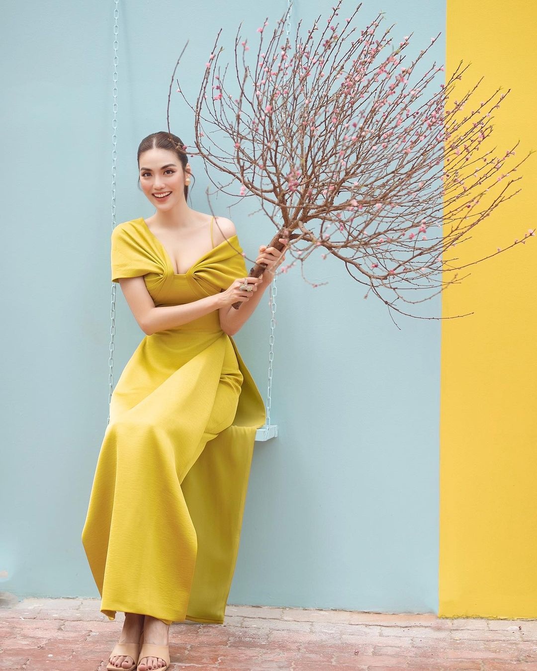sao việt diện áo dài đón tết ảnh 7 sao viet dien ao dai don tet anh 7