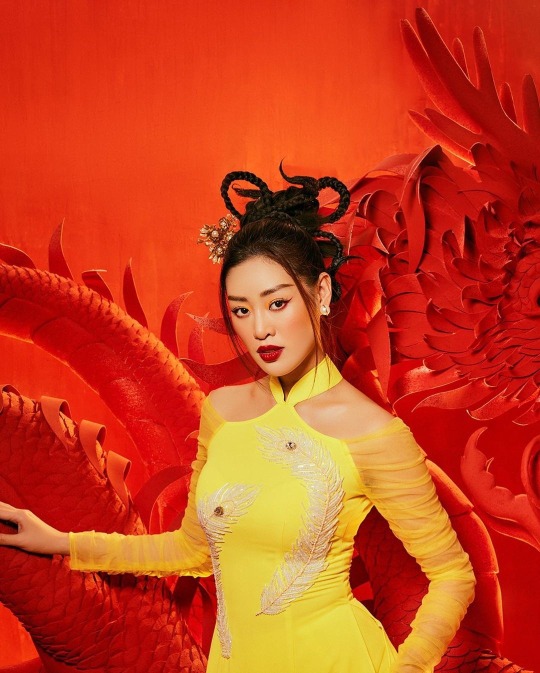 sao việt diện áo dài đón tết ảnh 8 sao viet dien ao dai don tet anh 8