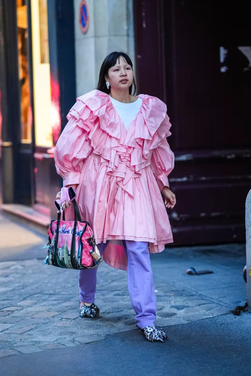 Trào lưu mặc váy cùng quần dài ảnh 3 Trao luu mac vay cung quan dai anh 3