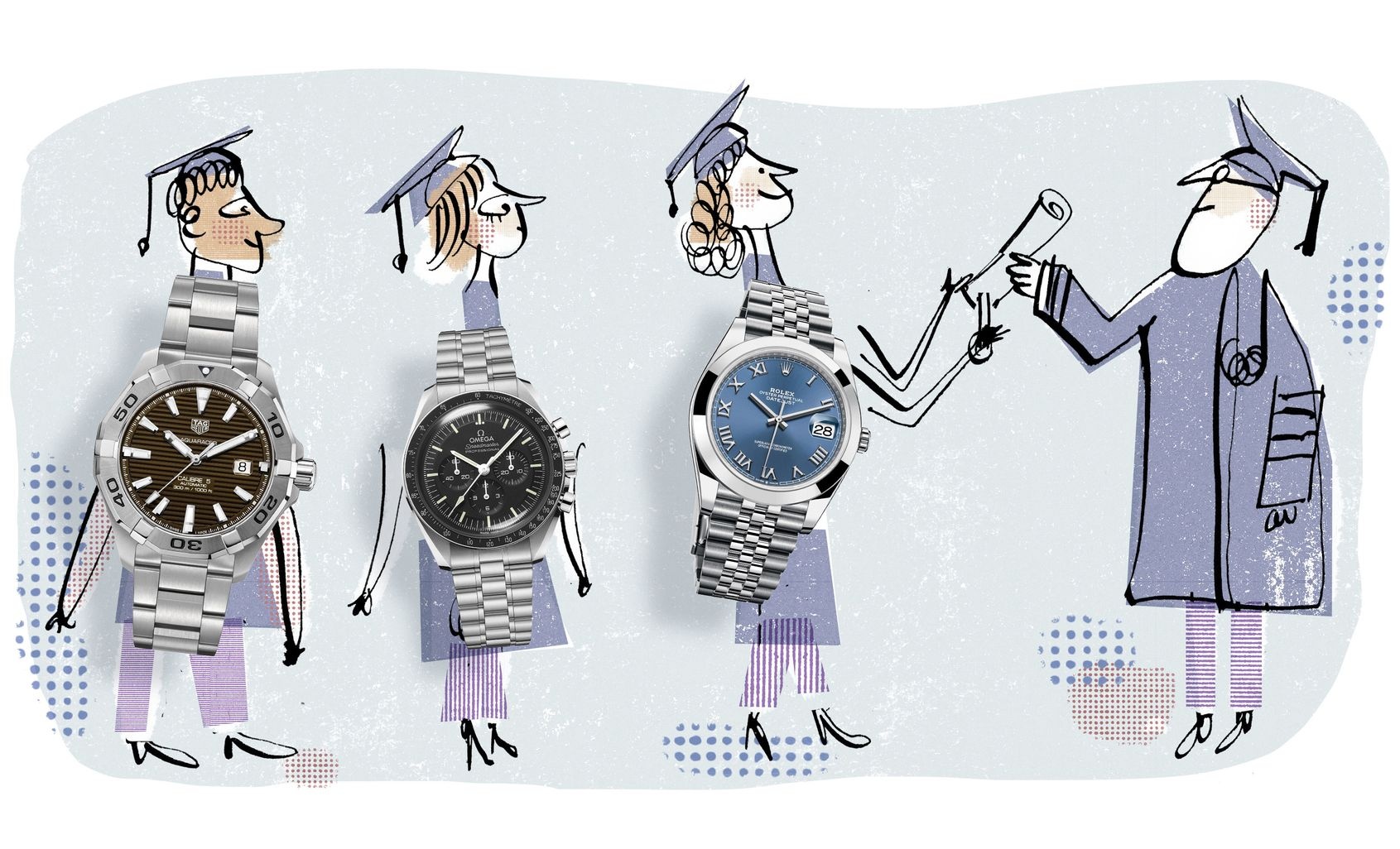 Sinh vien tot nghiep duoc tang dong ho xa xi anh 1