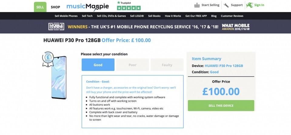 dien thoai Huawei P30 Pro cu gia re anh 1