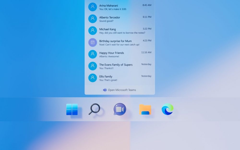 Microsoft Teams thay vi tri Skype trong Windows 11 anh 1