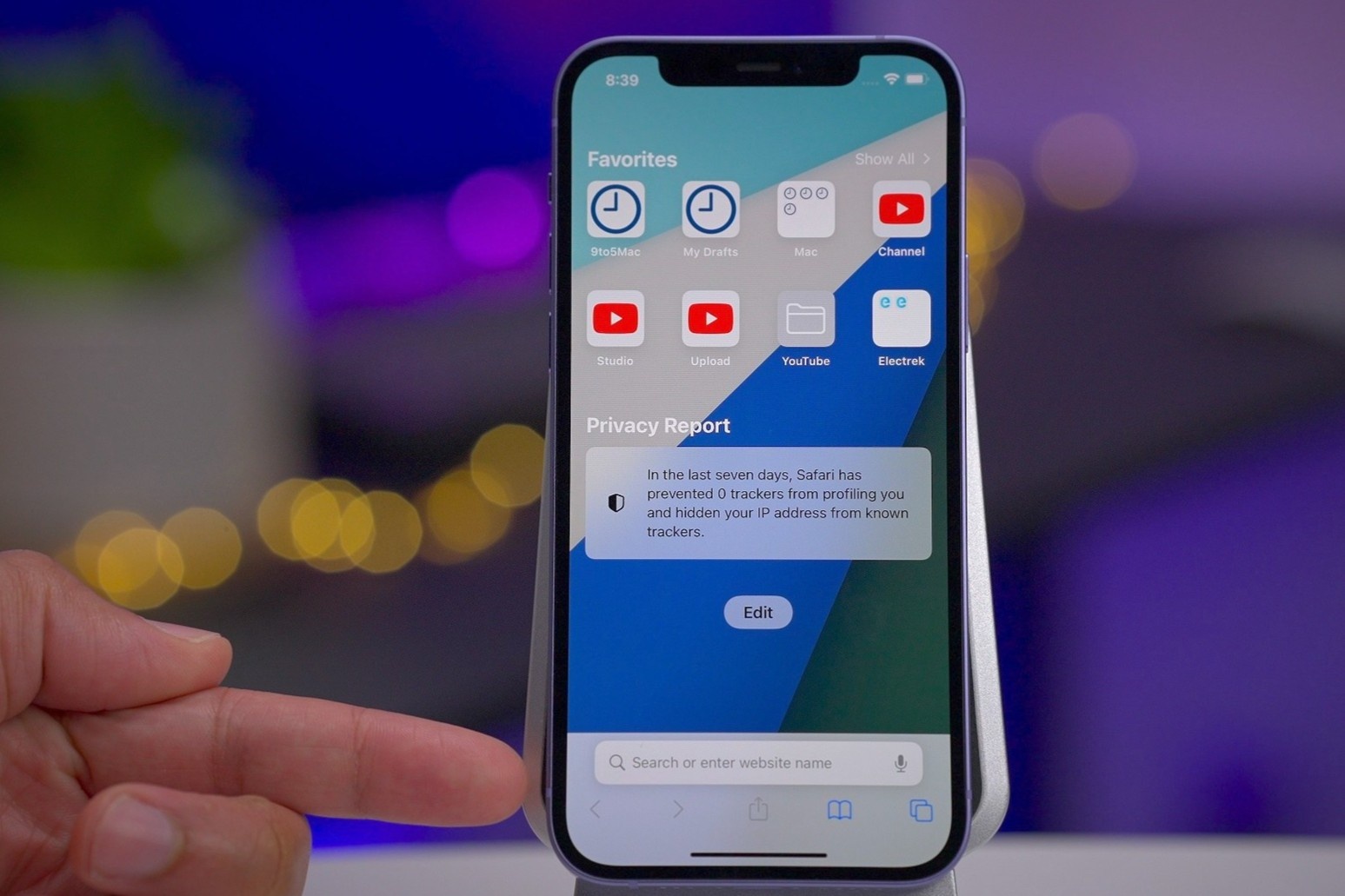 Cach dua thanh dia chi Safari ve vi tri cu tren iOS 15 hinh anh