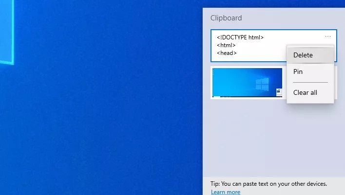 cach su dung tinh nang Clipboard History anh 5