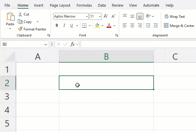 &ocirc; trong Excel ảnh 1