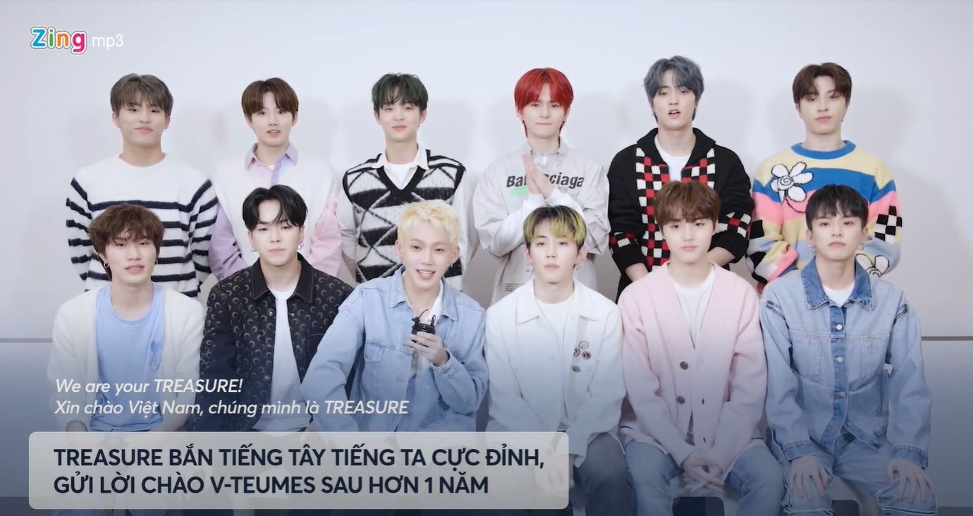 Video - Treasure gui loi chao tieng Viet den khan gia tren Zing MP3 hinh anh
