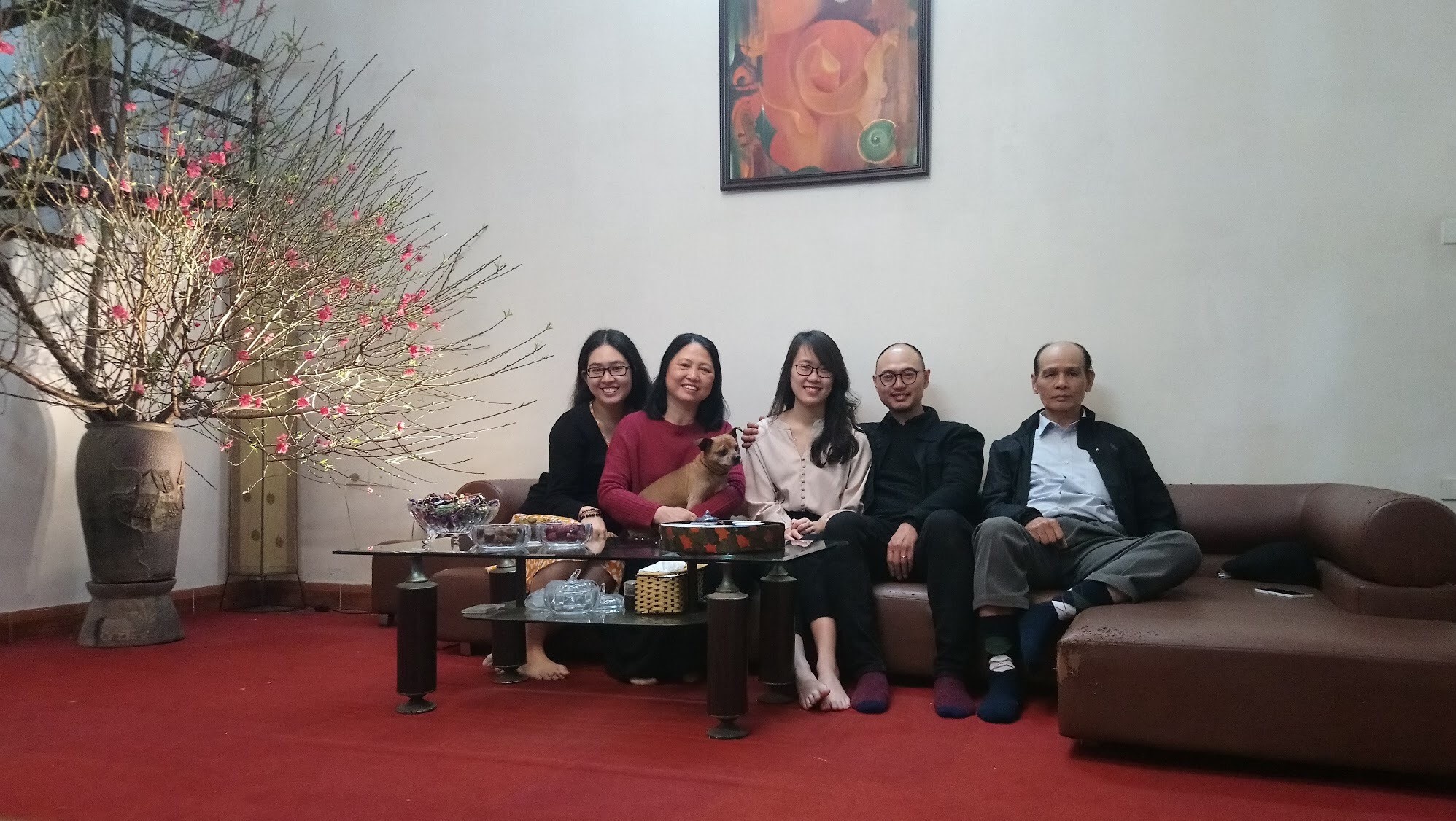 Co di xa moi nho ngay Tet que nha hinh anh