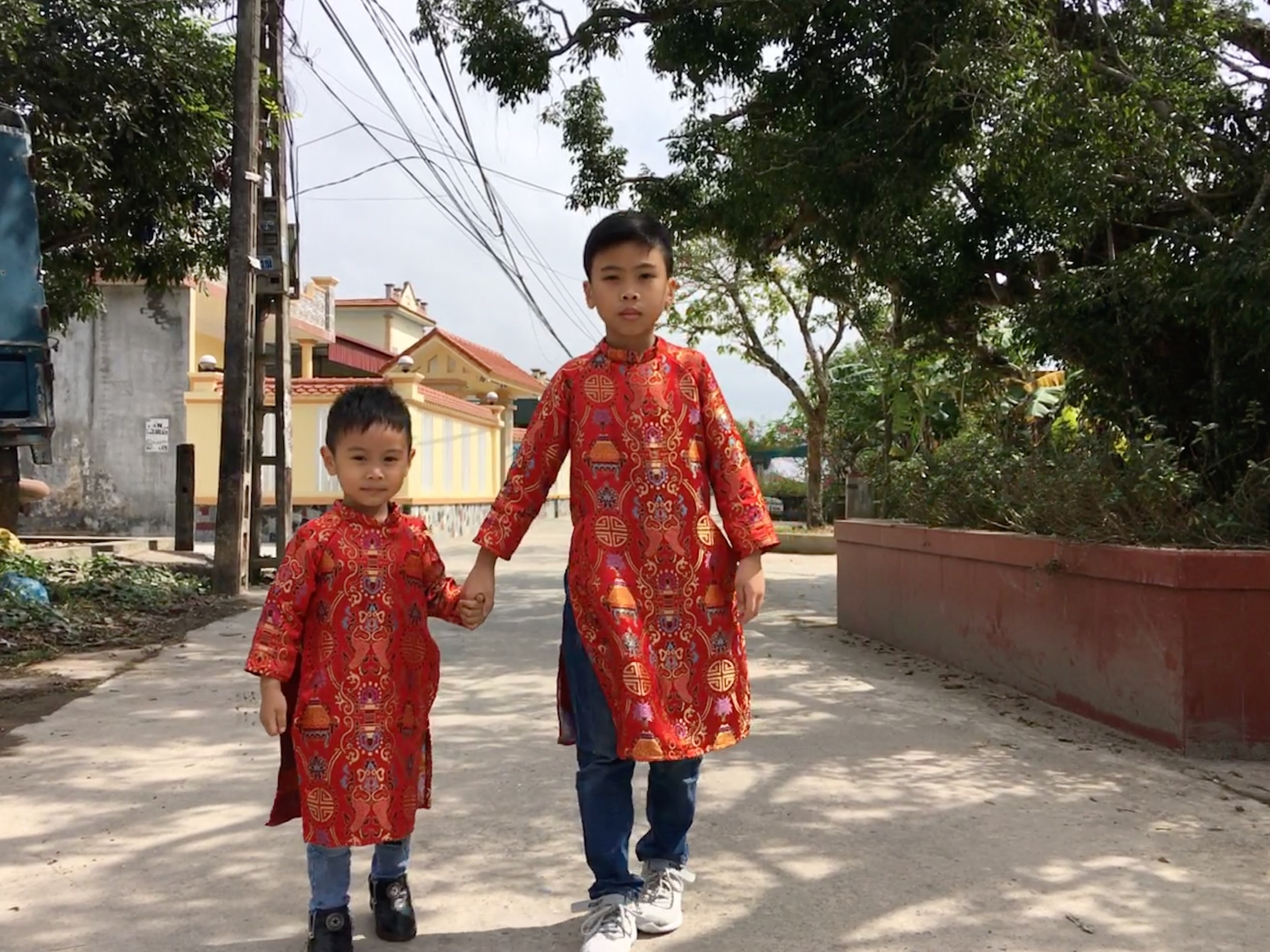 Ve nha an Tet hinh anh