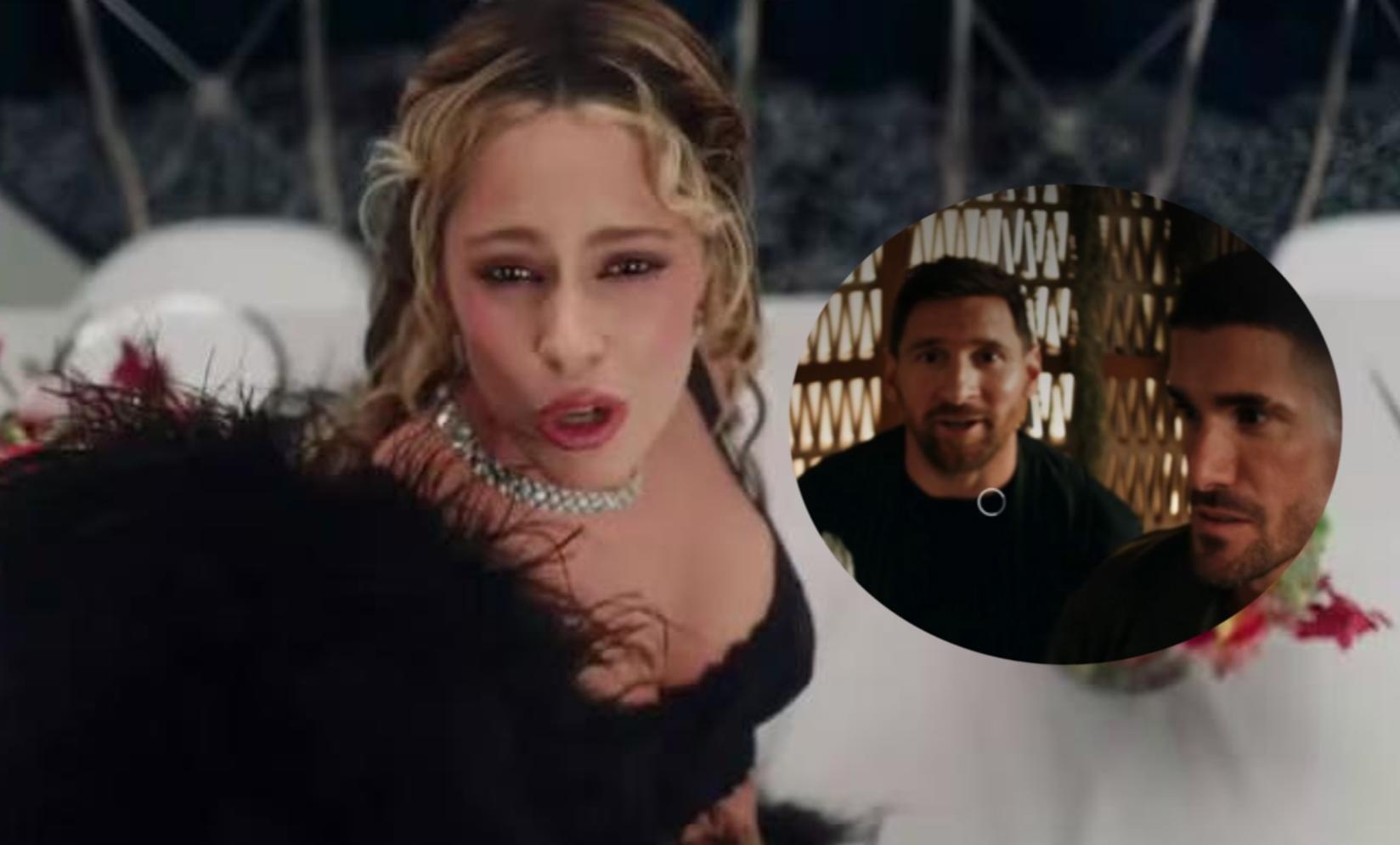 Messi xuat hien trong MV cua nu ca si hinh anh