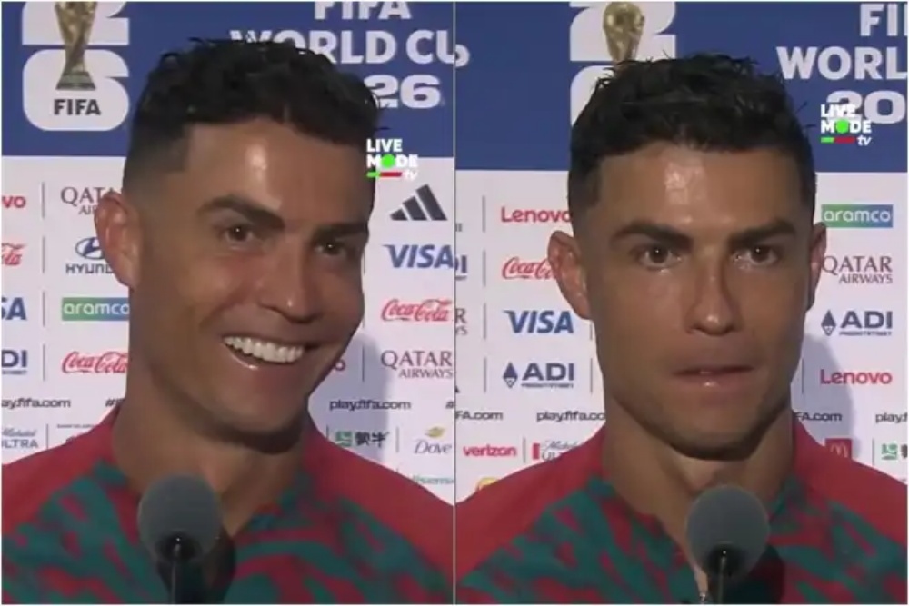 Phan ung cua Ronaldo khi phong vien xin tang luong hinh anh