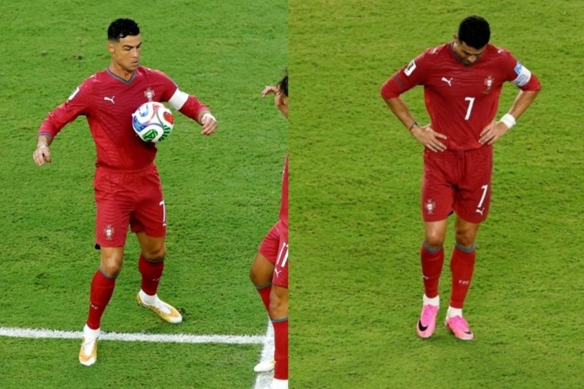 Ronaldo thay giay nhung van be tac truoc Colombia hinh anh