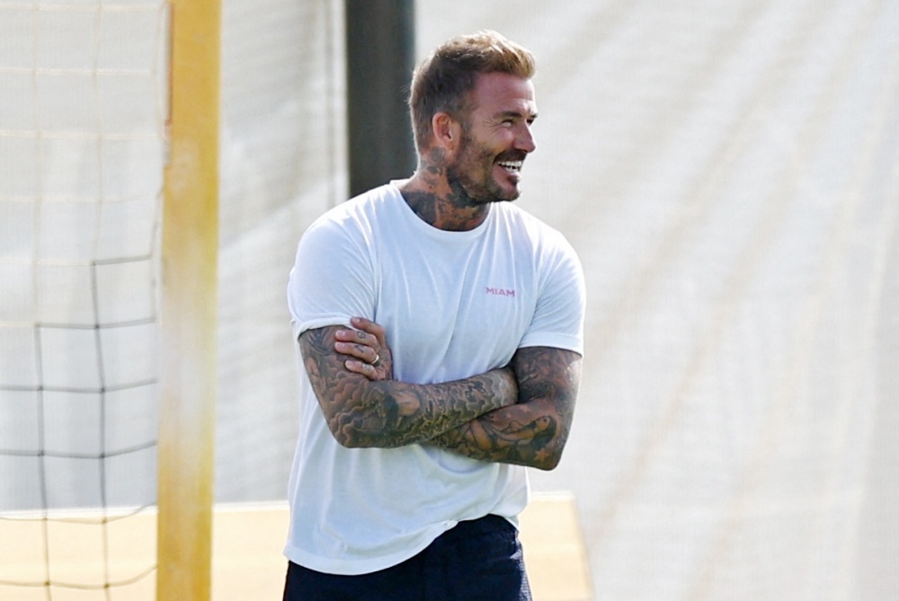 Beckham gây chú ý trên sân tập tuyển Anh