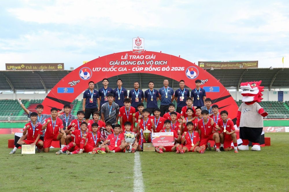 PVF lần thứ năm vô địch U17 Quốc gia