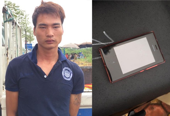 Cuop dien thoai ban lay tien mua sua cho con hinh anh