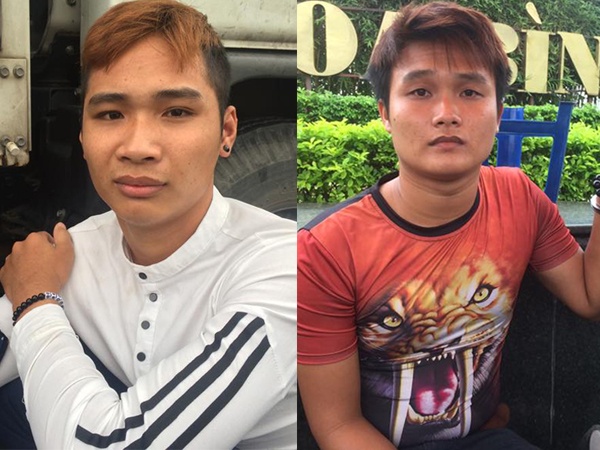 Thanh nien di Exciter tong thang xe vao canh sat hinh anh