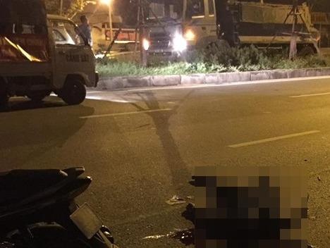 Trung uy cong an bi xe dam tu vong tren duong tuan tra hinh anh