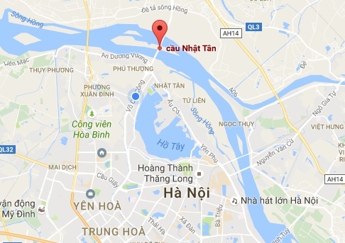 tài xế tử vong dưới cầu Nhật Tân ảnh 2 tai xe tu vong duoi cau Nhat Tan anh 2