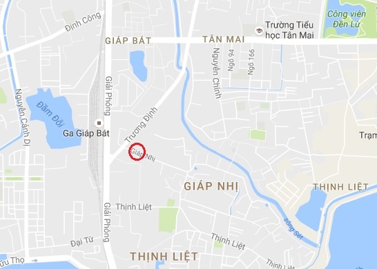 sập giàn giáo ở Hoàng Mai ảnh 2 sap gian giao o Hoang Mai anh 2