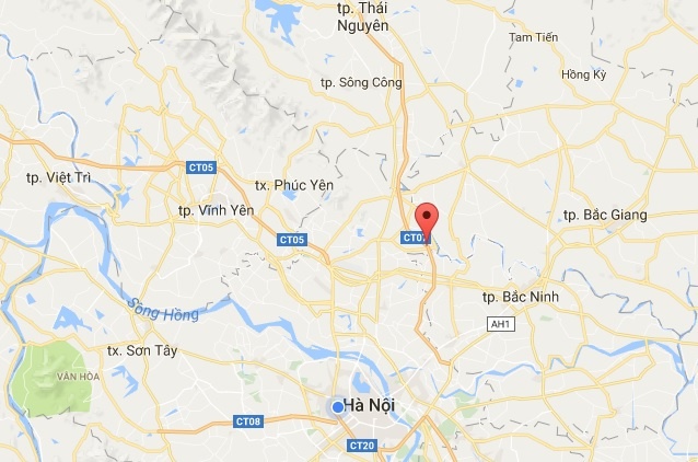 chay xe tai tren cao toc Thai Nguyen anh 1