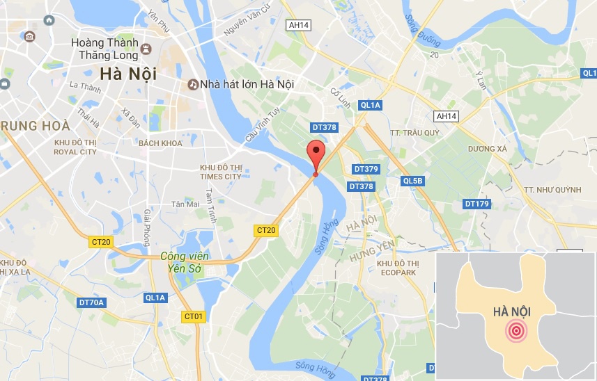 cháy container cầu Thanh Trì ảnh 2 chay container cau Thanh Tri anh 2