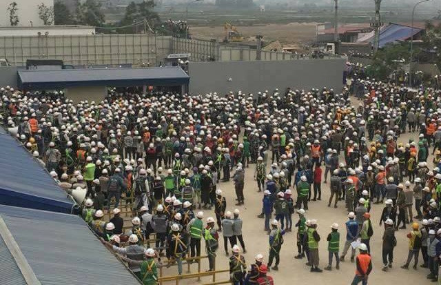 Cong nhan tu tap sau vu xo xat o nha may Samsung hinh anh