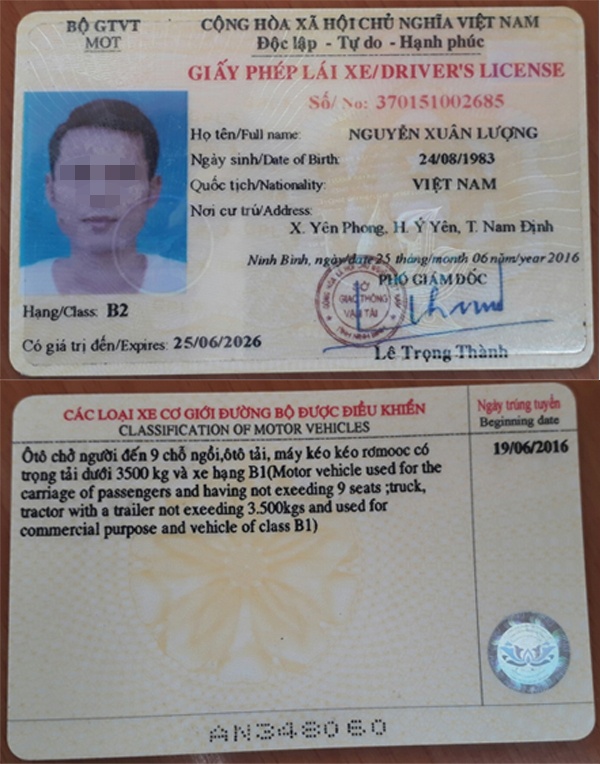 tài xế dùng bằng giả ảnh 1 tai xe dung bang gia anh 1