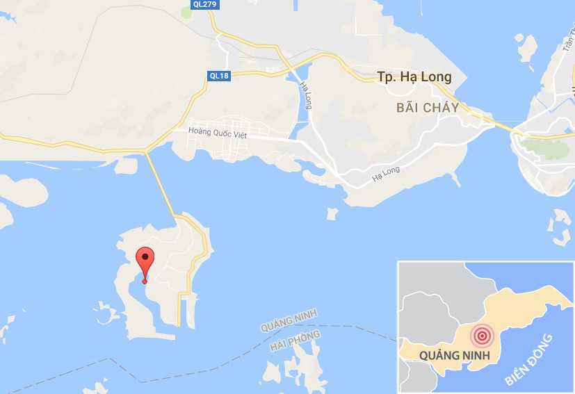 cháy tàu ở vịnh Hạ Long ảnh 2 chay tau o vinh Ha Long anh 2