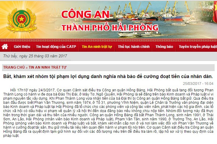 Loi dung bao cuong doat tien o Hai Phong anh 1