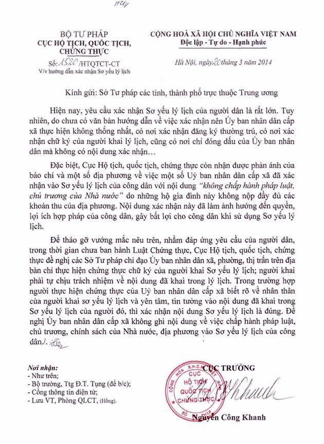 Xac nhan so yeu ly lich Nam Sach anh 2