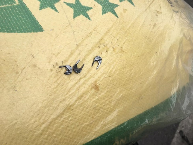 Rải đinh trên cao tốc Bắc Giang ảnh 1 Rai dinh tren cao toc Bac Giang anh 1