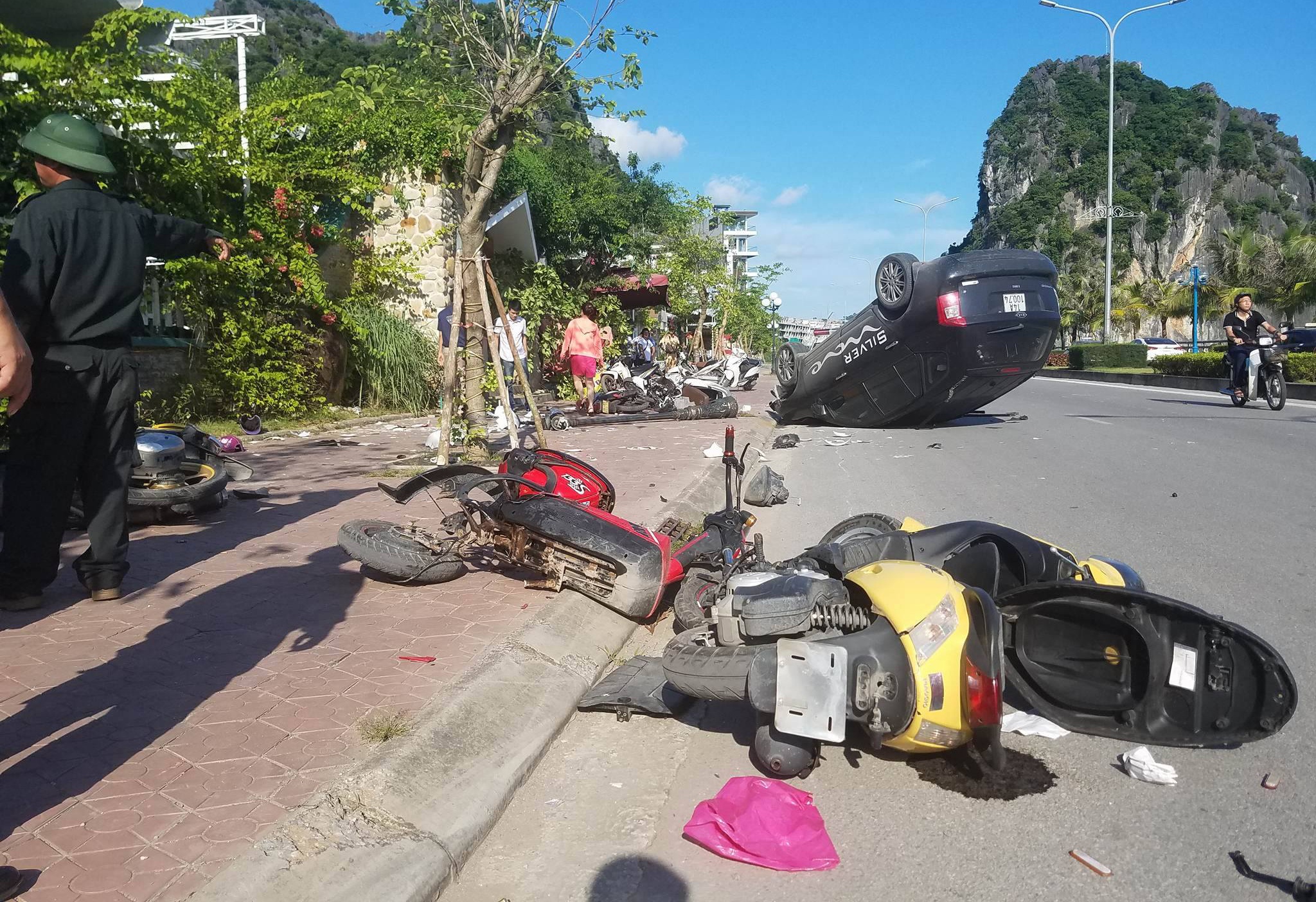 Kia dam 8 xe may o Quang Ninh anh 2