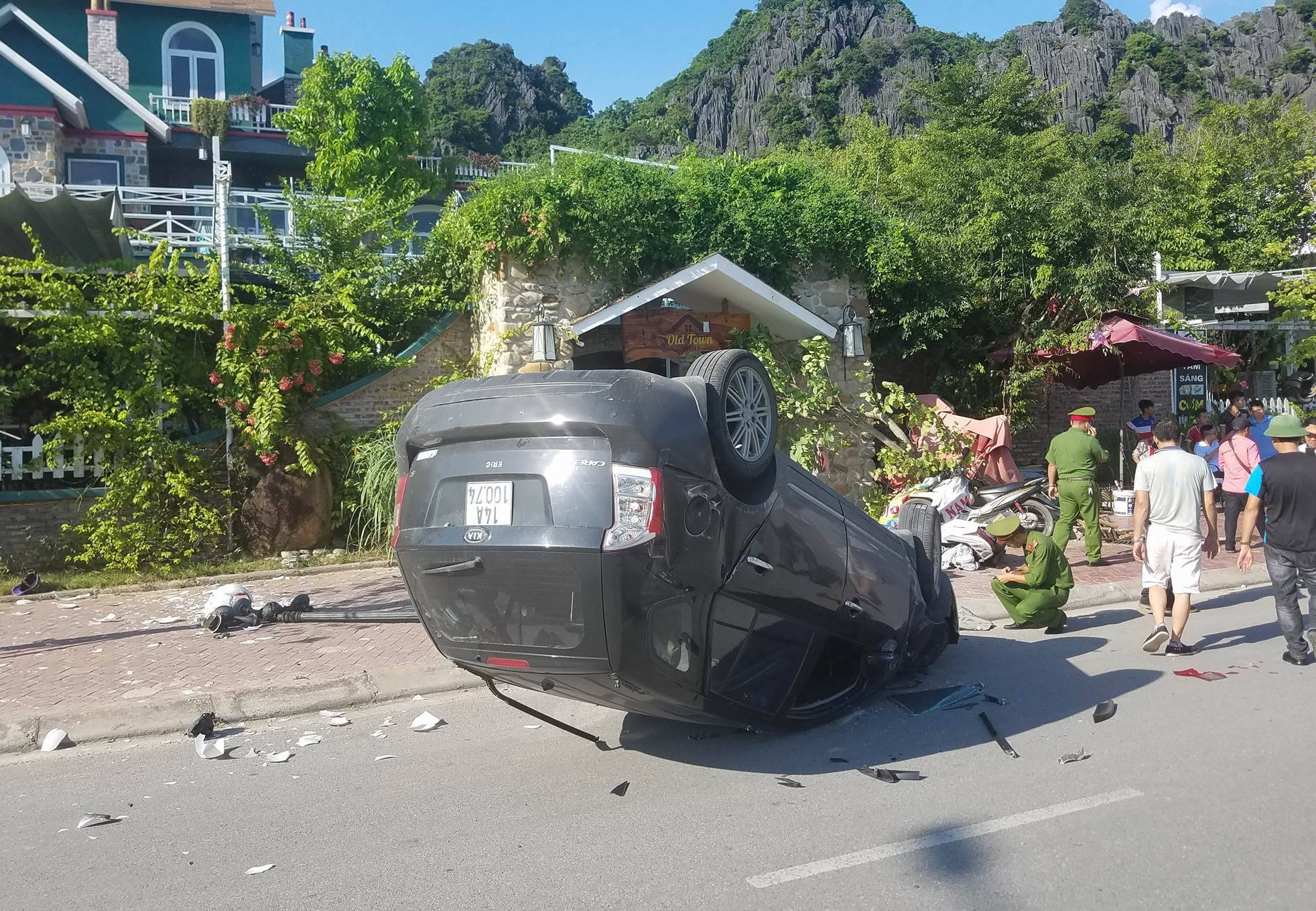 Kia dam 8 xe may o Quang Ninh anh 1