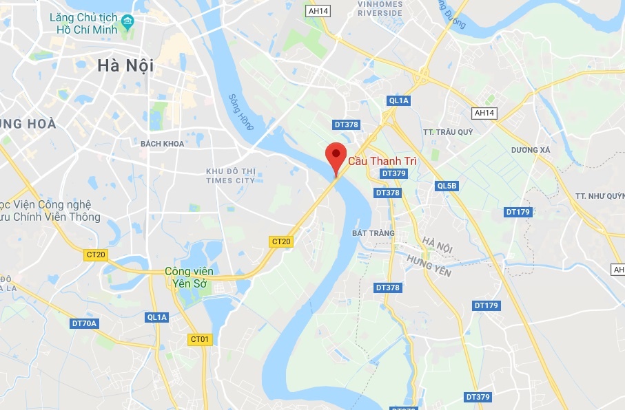 Thao dai phan cach cau Thanh Tri anh 2