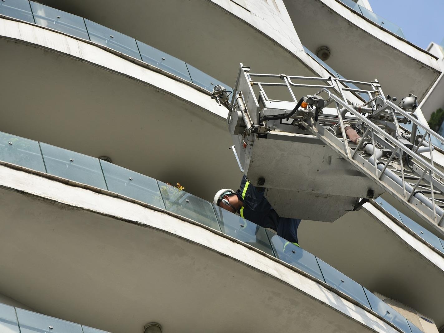 Hien truong vu chay tai chung cu cao cap Golden Westlake hinh anh